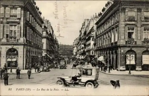 Ak Bourse de Paris II, Rue de la Paix