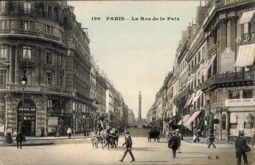 Ak Bourse de Paris II, Rue de la Paix