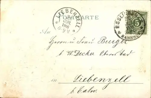 Präge Wappen Ak Esslingen am Neckar, Gesamtansicht