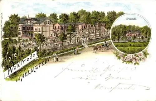 Litho Helmstedt in Niedersachsen, Hotel Waldfriede im Brunnental, Dependance