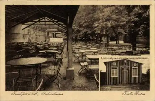 Ak Sachsenhausen Frankfurt am Main, Restaurant Tivoligarten, Schützenhaus des Schützenvereins