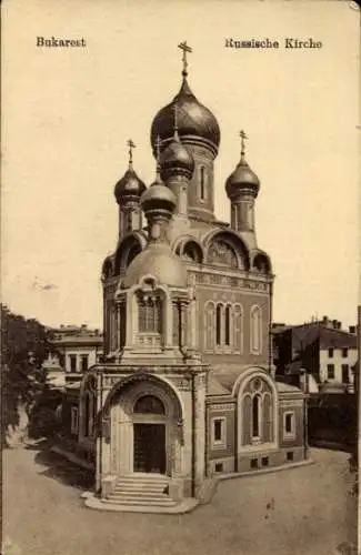 Ak București Bukarest Rumänien, Biserica Ruseasca, Russische Kirche