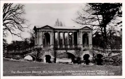 Ak Wilton Wiltshire England, Wilton House, Palladian Bridge