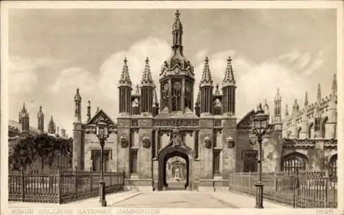 Ak Cambridge Ostengland, King's College Gateway