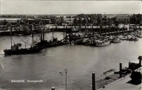 Ak Breskens Sluis Zeeland Niederlande, Blick auf den Hafen