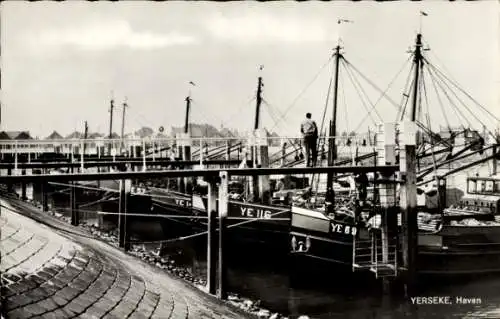 Ak Irishke Yerseke Reimerswaal Zeeland, Hafen