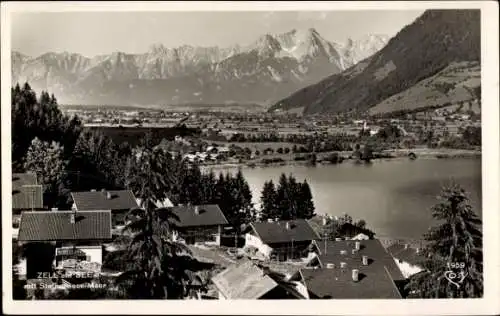 Ak Zell am See in Salzburg, Panorama, Berge, Steinernes Meer