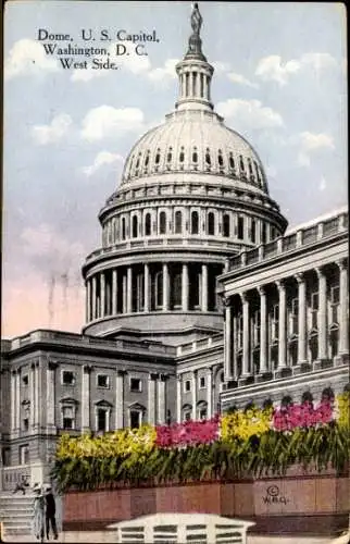 Ak Washington DC USA, Dome, US-Kapitol