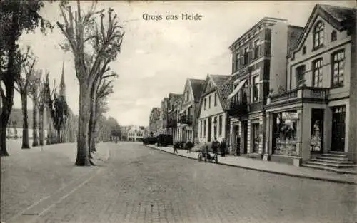 Ak Heide in Holstein, Straßenpartie