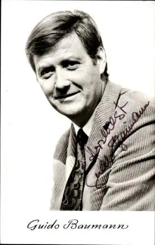 Ak Schauspieler Guido Baumann, Portrait, Autogramm