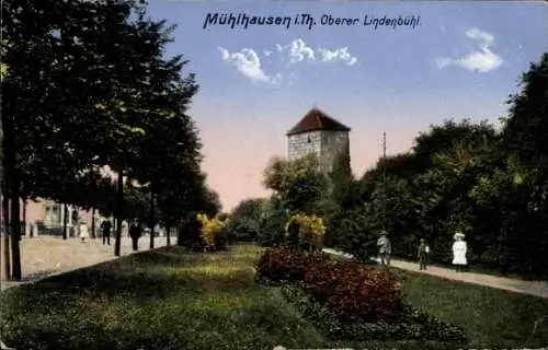 Ak Mühlhausen in Thüringen, Oberer Lindenbühl