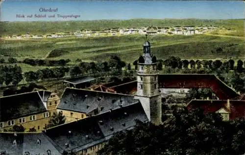 Ak Ohrdruf in Thüringen, Schloss, Truppenlager