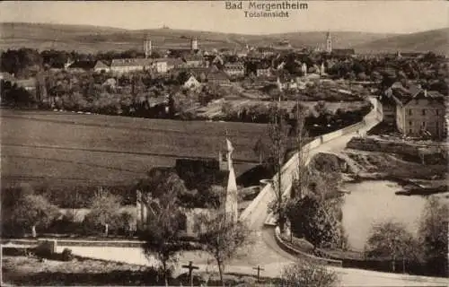 Ak Bad Mergentheim in Tauberfranken, Totalansicht