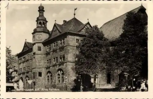 Ak Nordhausen am Harz, Altes Rathaus