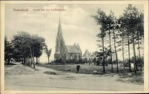 Ak Remscheid im Bergischen Land, Lutherkirche