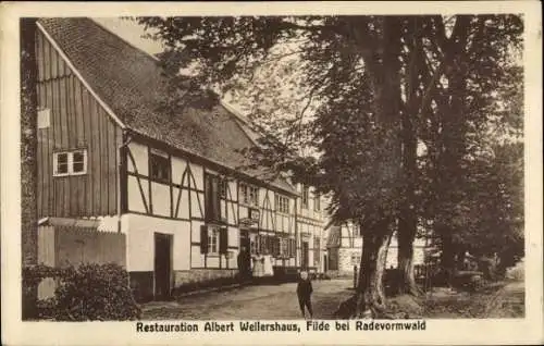 Ak Filde Radevormwald Bergisches Land, Restauration Albert Wellershaus