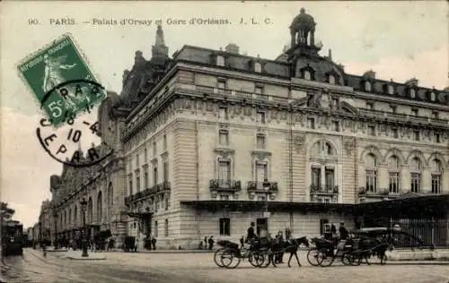 Ak Paris VII, Palais d'Orsay, Gare d'Orléans