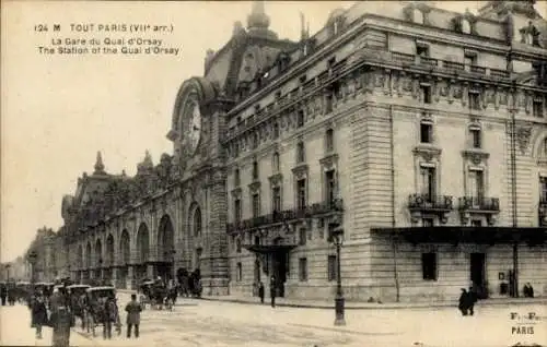 Ak Paris VII, Bahnhof Quai d'Orsay