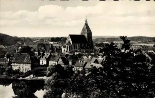 Ak Mölln im Herzogtum Lauenburg, Blick vom Heidberg auf die Stadt