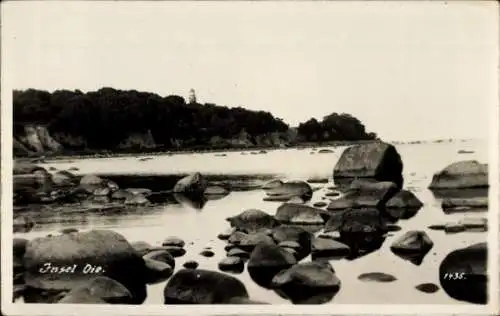 Foto Ak Insel Oie, Greifswalder Oie, Küste