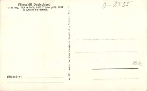 Ak Sassnitz auf Rügen, Leuchtturm, Fährschiff Deutschland