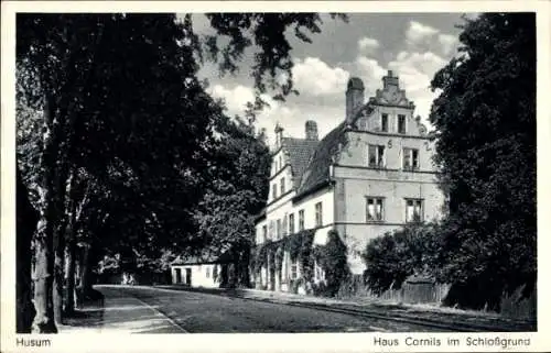 Ak Husum Nordfriesland, Haus Cornils im Schlossgrund