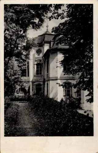 Ak Dornburg an der Saale Thüringen, Rokokoschloss, Gartenseite