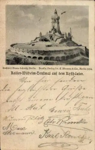 Vorläufer Ak Steinthaleben Kyffhäuserland in Thüringen, Kyffhäuser, Kaiser Wilhelm Denkmal