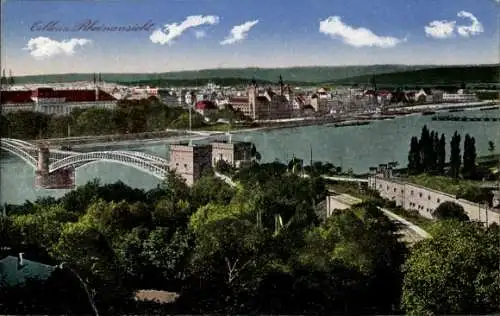 Ak Koblenz am Rhein, Teilansicht, Brücke