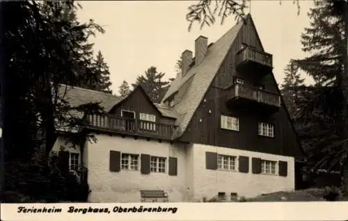 Ak Oberbärenburg Altenberg im Erzgebirge, Ferienheim Berghaus