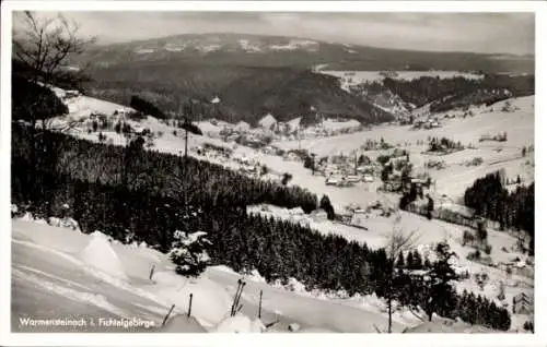 Ak Warmensteinach Oberfranken Bayern, Panorama, Winter