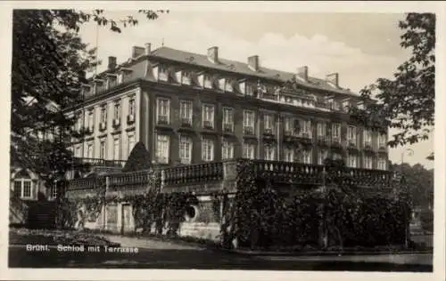 Ak Brühl in Westfalen, Schloss, Terrasse