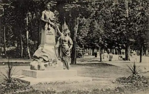 Ak Bonn am Rhein, Simrock-Denkmal, Hofgarten