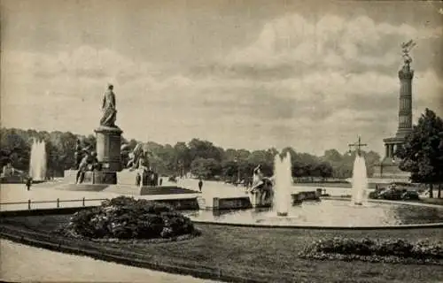 Ak Berlin Tiergarten, Siegessäule, Bismarckdenkmal