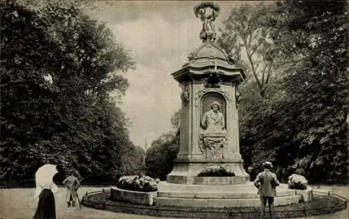 Ak Berlin Tiergarten, Komponisten-Denkmal im Tiergarten