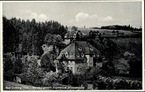Ak Bad Colberg Heldburg in Thüringen, Genesungsheim Frankenruh, Rückansicht