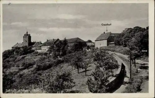 Ak Allstedt in Sachsen Anhalt, Schloss, Gasthof