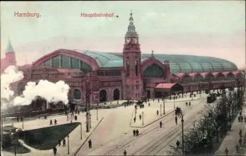 Ak Hamburg Mitte Sankt Georg, Hauptbahnhof