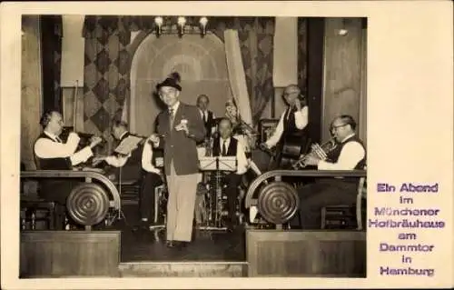 Foto Ak Hamburg Mitte Neustadt, Münchner Hofbräuhaus am Dammtor, Kapelle