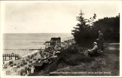 Ak Ostseebad Koserow auf Usedom, Strand