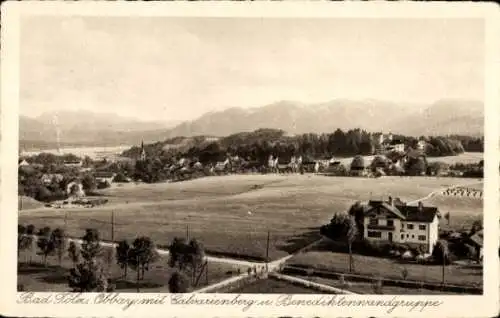 Ak Bad Tölz in Oberbayern, Teilansicht, Calvarienberg, Benediktenwandgruppe