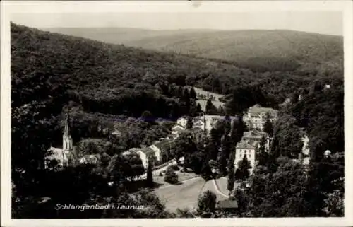 Ak Schlangenbad im Taunus Hessen, Blick v. Wilhelmsfelsen, Panorama