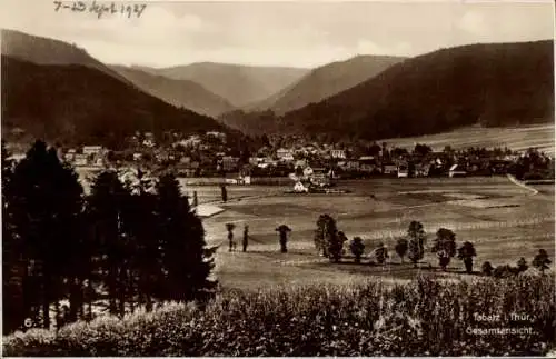 Ak Tabarz im Thüringer Wald, Panorama