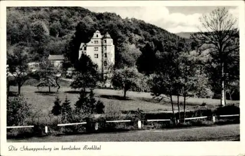 Ak Niederlützingen Brohl Lützing am Rhein, Schweppenburg