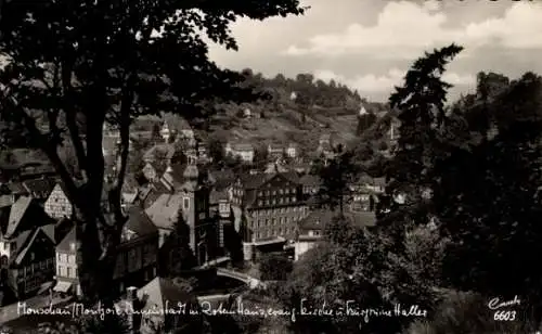 Ak Monschau Montjoie in der Eifel, Teilansicht