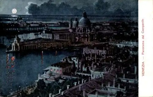 Künstler Ak Venezia Venedig Veneto, Panorama dal Campanile
