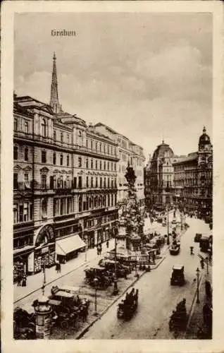 Ak Wien, Straßenpartie am Graben, Verkehr, W. Frick