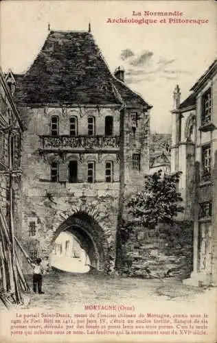 Ak Mortagne au Perche Orne, Portail Saint-Denis