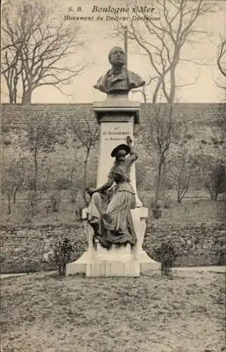 Ak Boulogne sur Mer Pas de Calais, Denkmal Docteur Duchenne