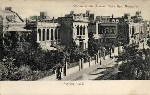 Ak Buenos Aires Argentinien, Avenida Alvear